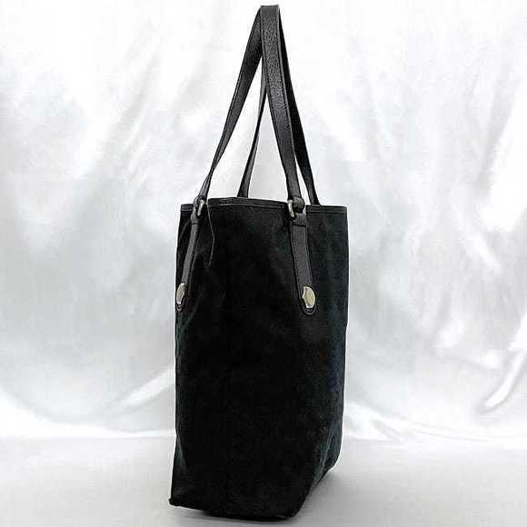 Gucci Bag Black Leather GG Shoulder Bag Tote Bucket - Picture 1 of 9